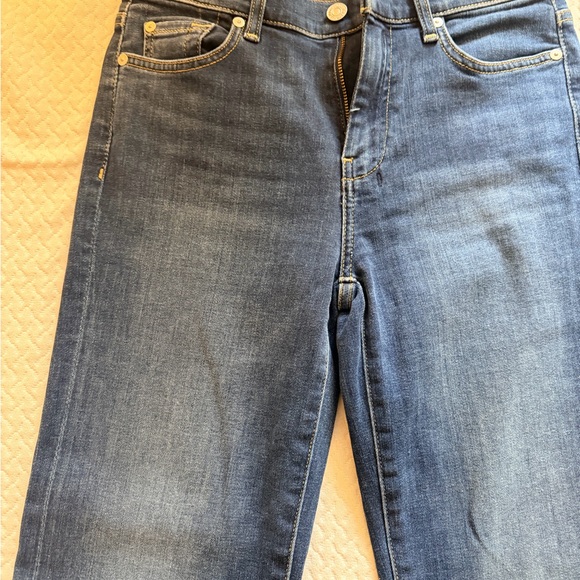 Women's Blue Flared Jeans - Picture 3 of 6
